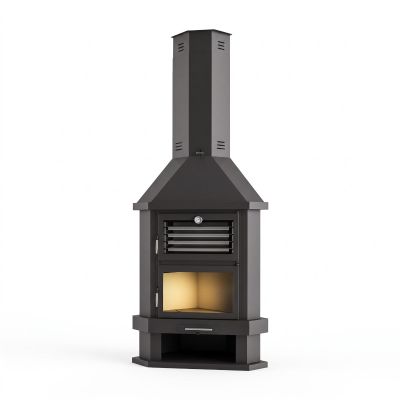 Chimenea de leña de rincón...