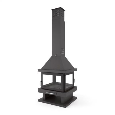 Chimenea de leña central FM...
