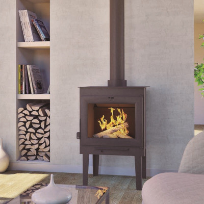 ESTUFA DE LEÑA CON PATAS -...