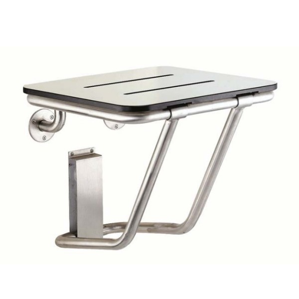 ASIENTO DUCHA PLEGABLE INOX SATINADO