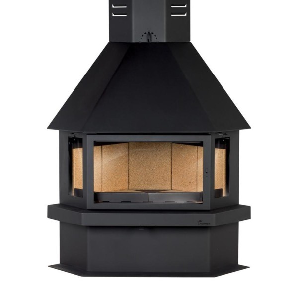 CHIMENEA LEÑA CRISTAL 3 CARAS 10,5 KW - CM-300