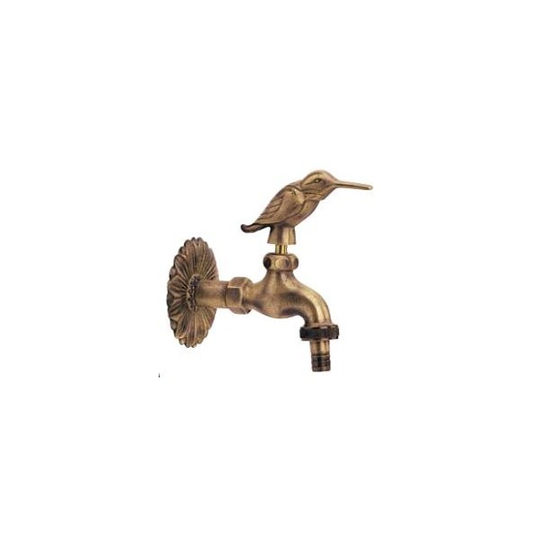 GRIFO DECORATIVO 1/2 PAJARO LATON BRONCEADO