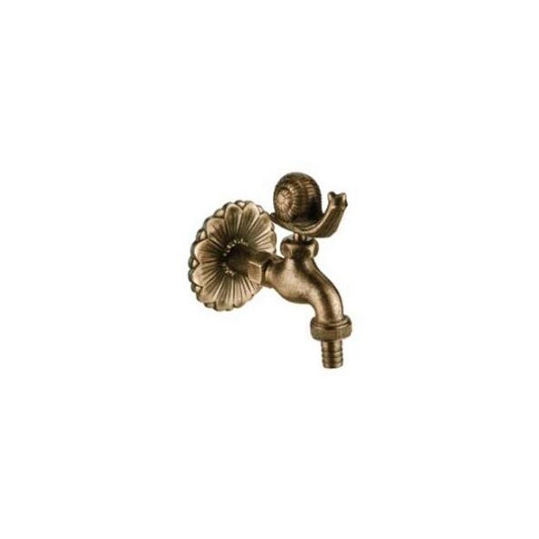 GRIFO DECORATIVO 1/2 CARACOL LATON BRONCEADO