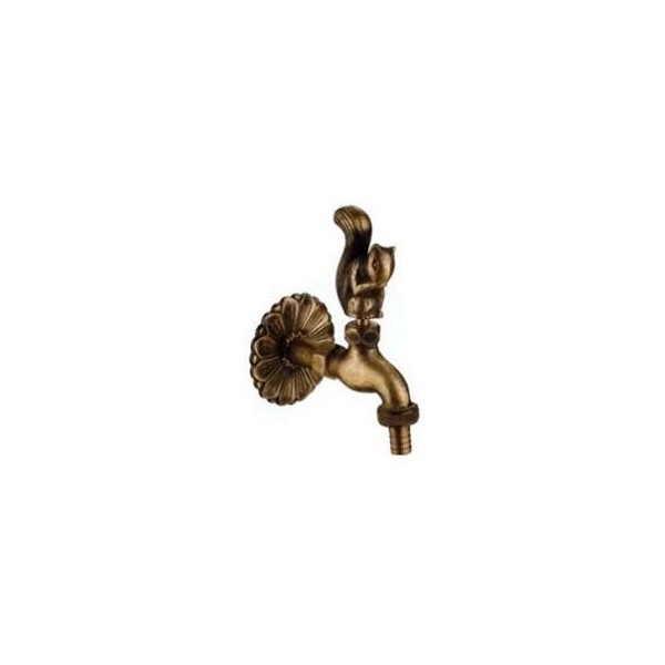 GRIFO DECORATIVO 1/2  ARDILLA LATON BRONCEADO