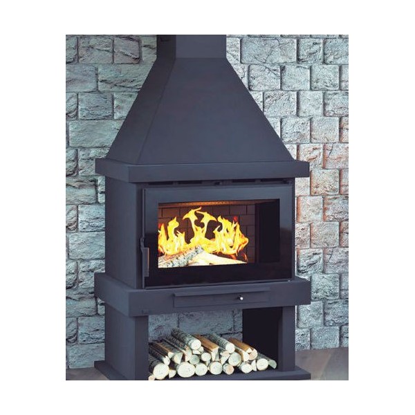 CHIMENEA LEÑA CON TURBINA - C-300 TK